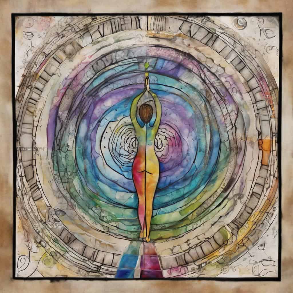 Ανθρώπινη φιγούρα σε γιόγκα.